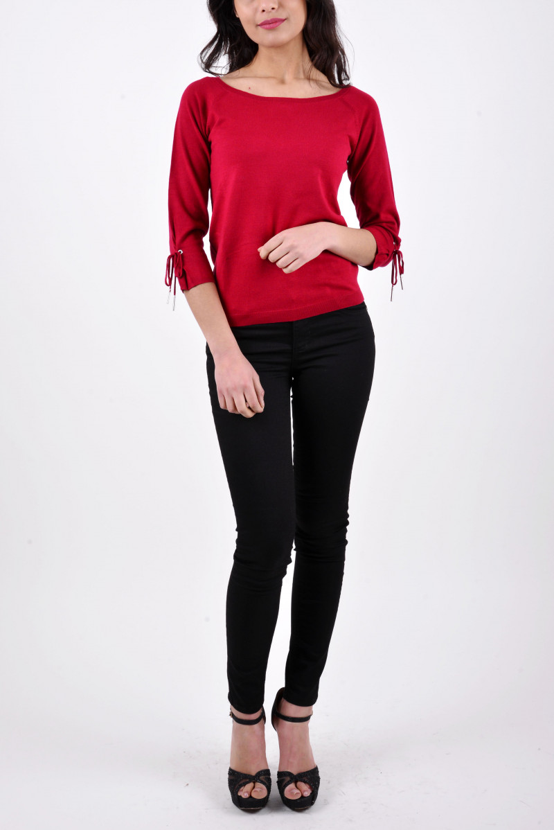 LIU JO MAGLIA SCOLLO BARCA JEANSERIA