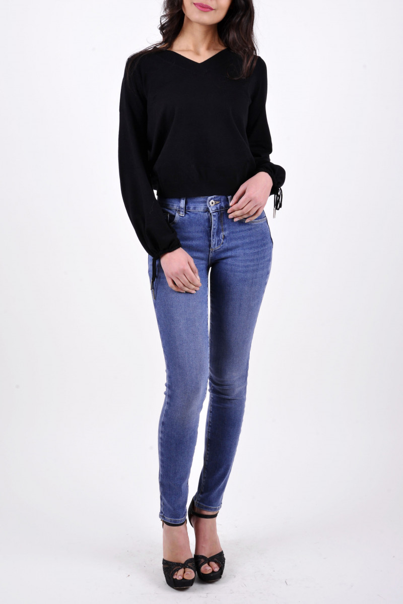 LIU JO MAGLIA SCOLLO V JEANSERIA