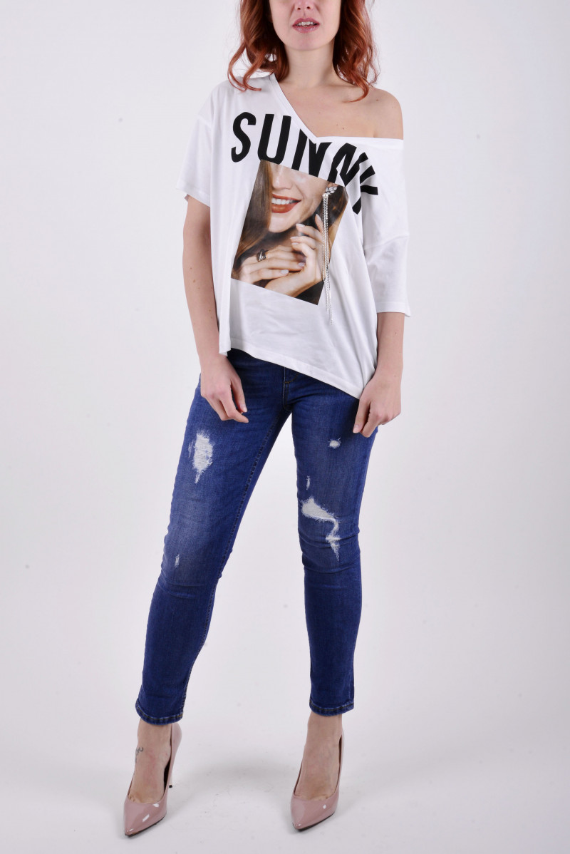 LIU JO T-SHIRT MM JEANSERIA