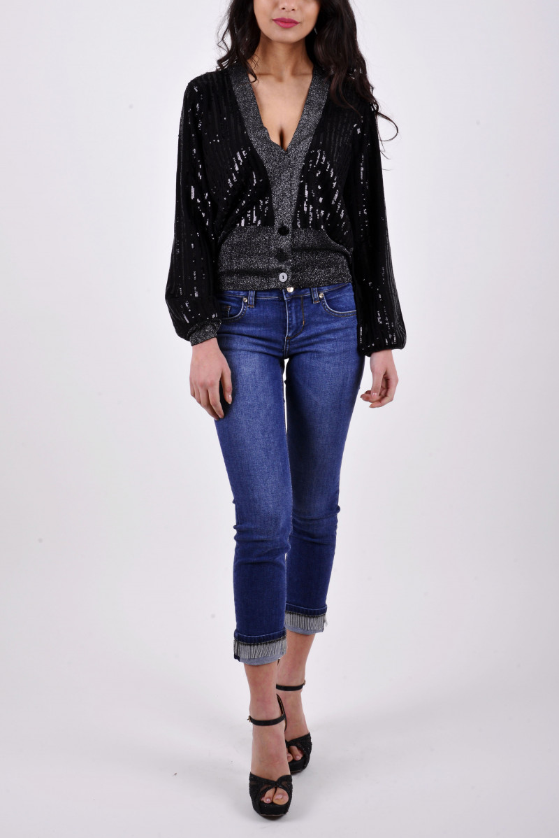 LIU JO CARDIGAN BOTTONI JEANSERIA