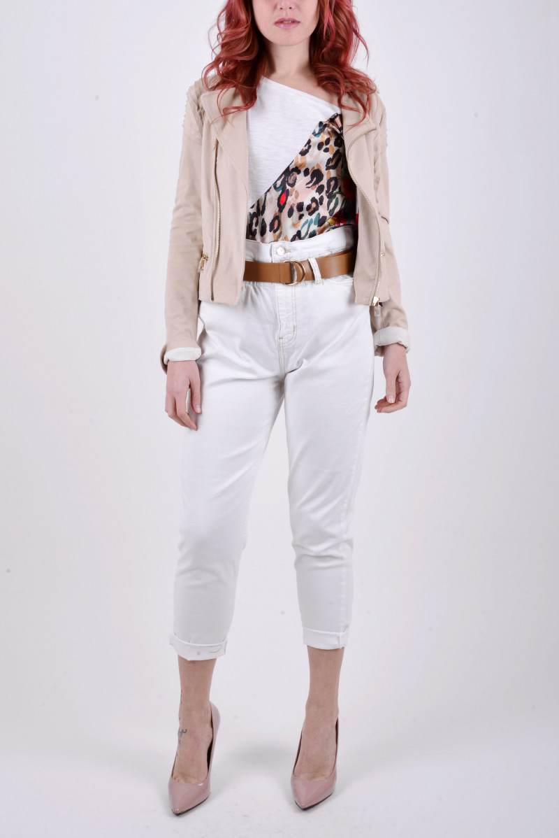 LIU JO GIACCA TUTTA ZIP JEANSERIA