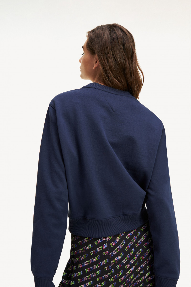 TOMMY HILFIGER FELPA GIROCOLLO JEANSERIA