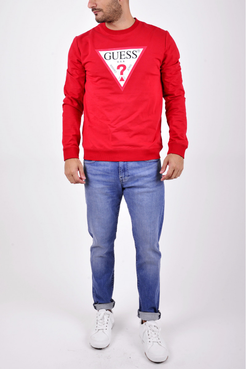 GUESS FELPA GIROCOLLO JEANSERIA