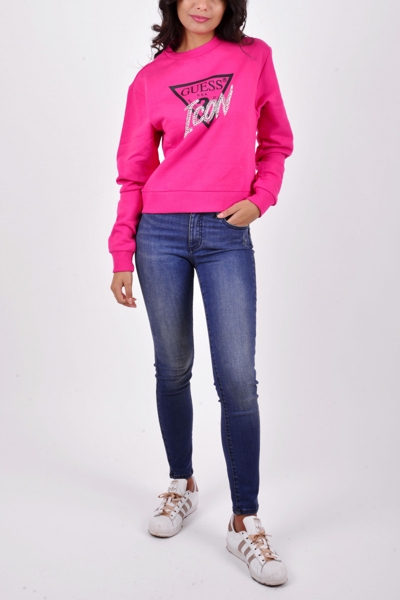 GUESS FELPA GIROCOLLO JEANSERIA