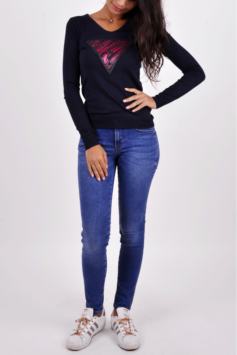GUESS MAGLIA SCOLLO V JEANSERIA