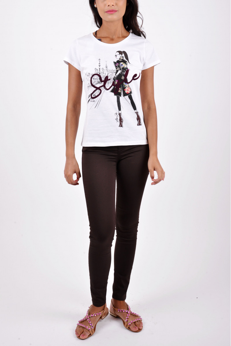 LIU JO T-SHIRT MM JEANSERIA