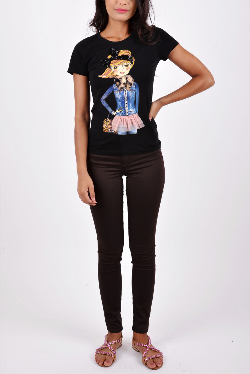 LIU JO T-SHIRT MM JEANSERIA
