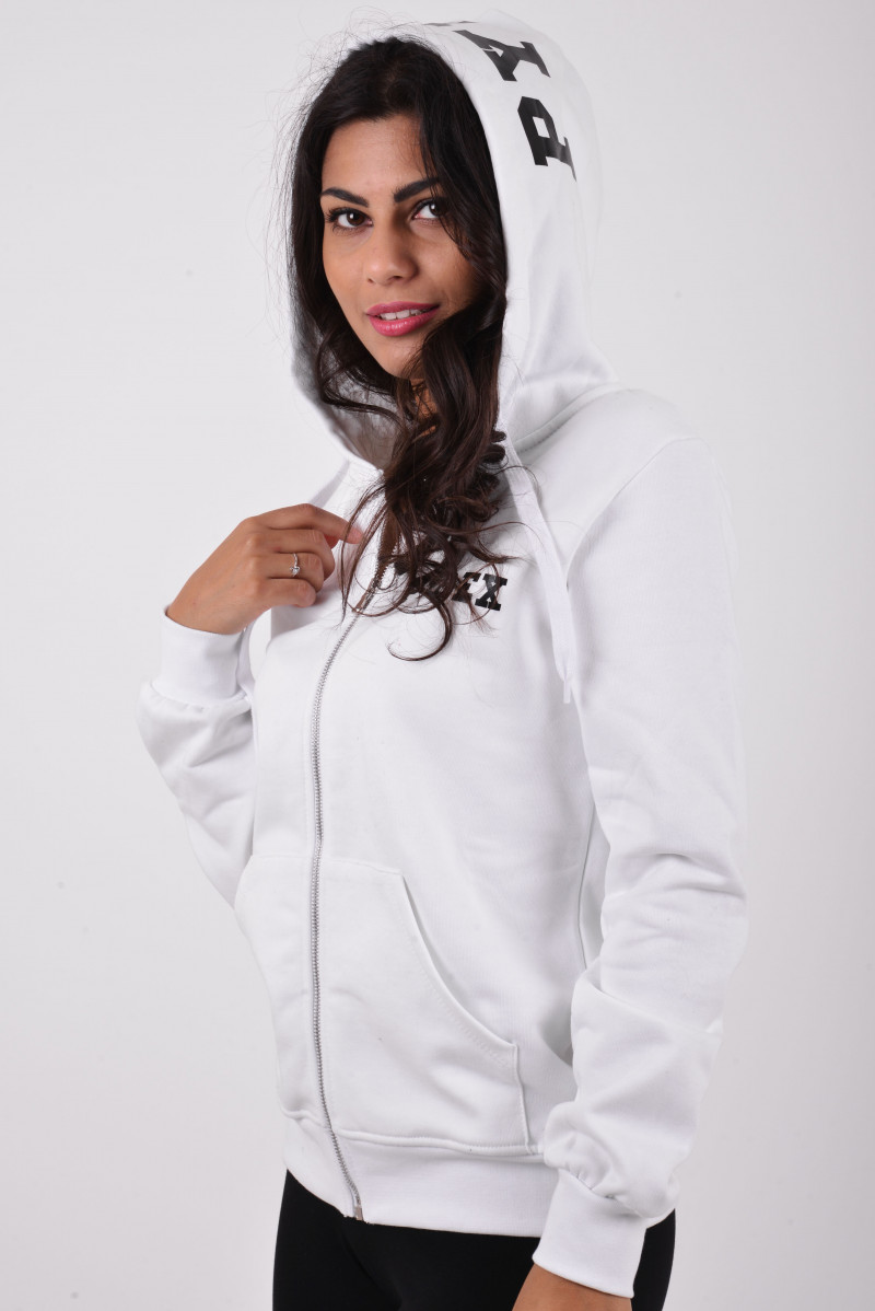PYREX FELPA ZIP CAPPUCCIO CASUAL