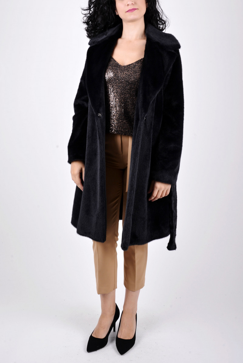 PERSONA CAPPOTTO PELLICCIA ECO CONFORMATO