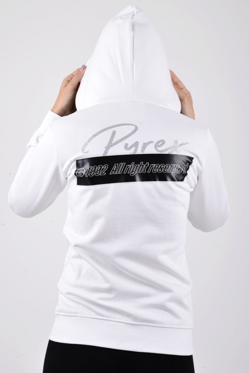 PYREX FELPA ZIP CAPPUCCIO CASUAL