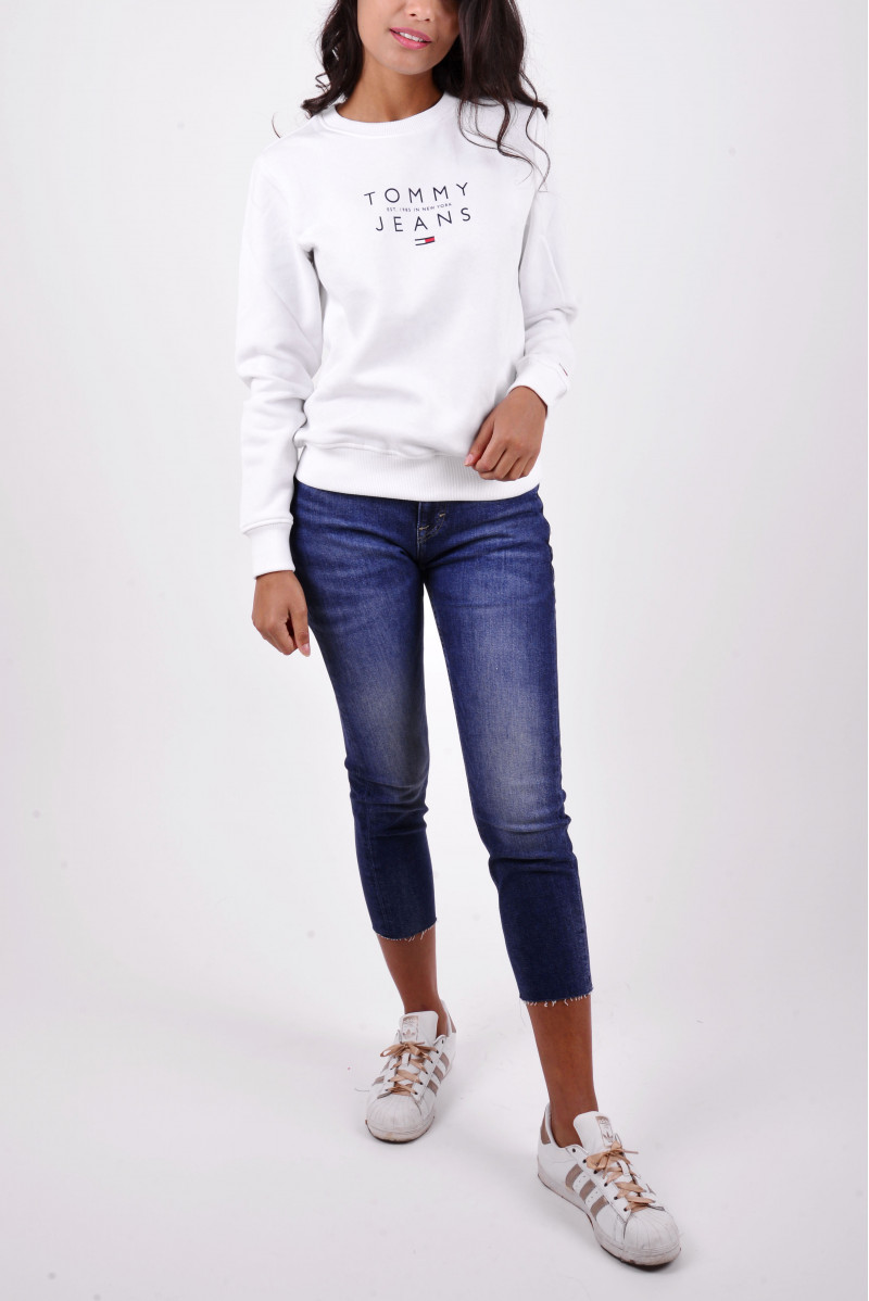 TOMMY HILFIGER FELPA GIROCOLLO JEANSERIA