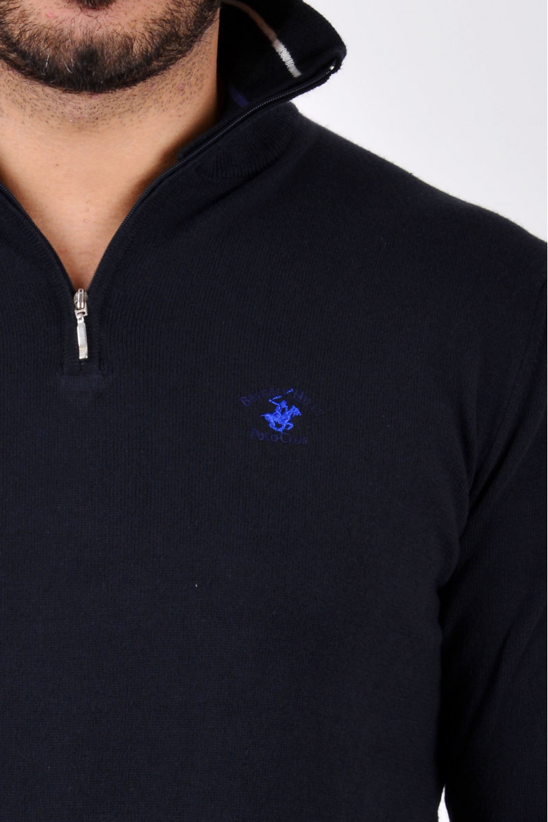 BEVERLY HILLS MAGLIA MEZZA ZIP CASUAL