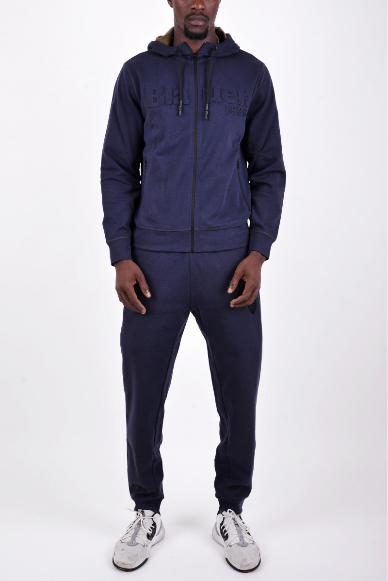 BLAUER FELPA ZIP CAPPUCCIO CASUAL