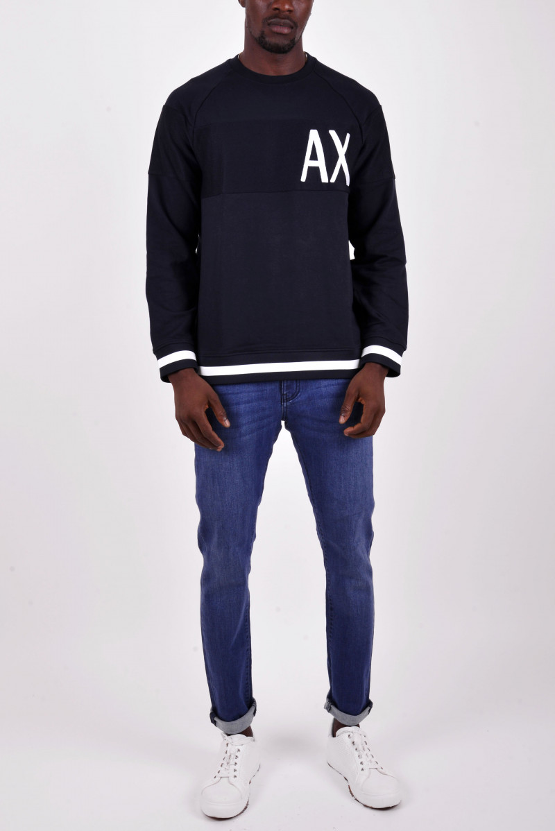 ARMANI EXCHANGE FELPA GIROCOLLO CASUAL