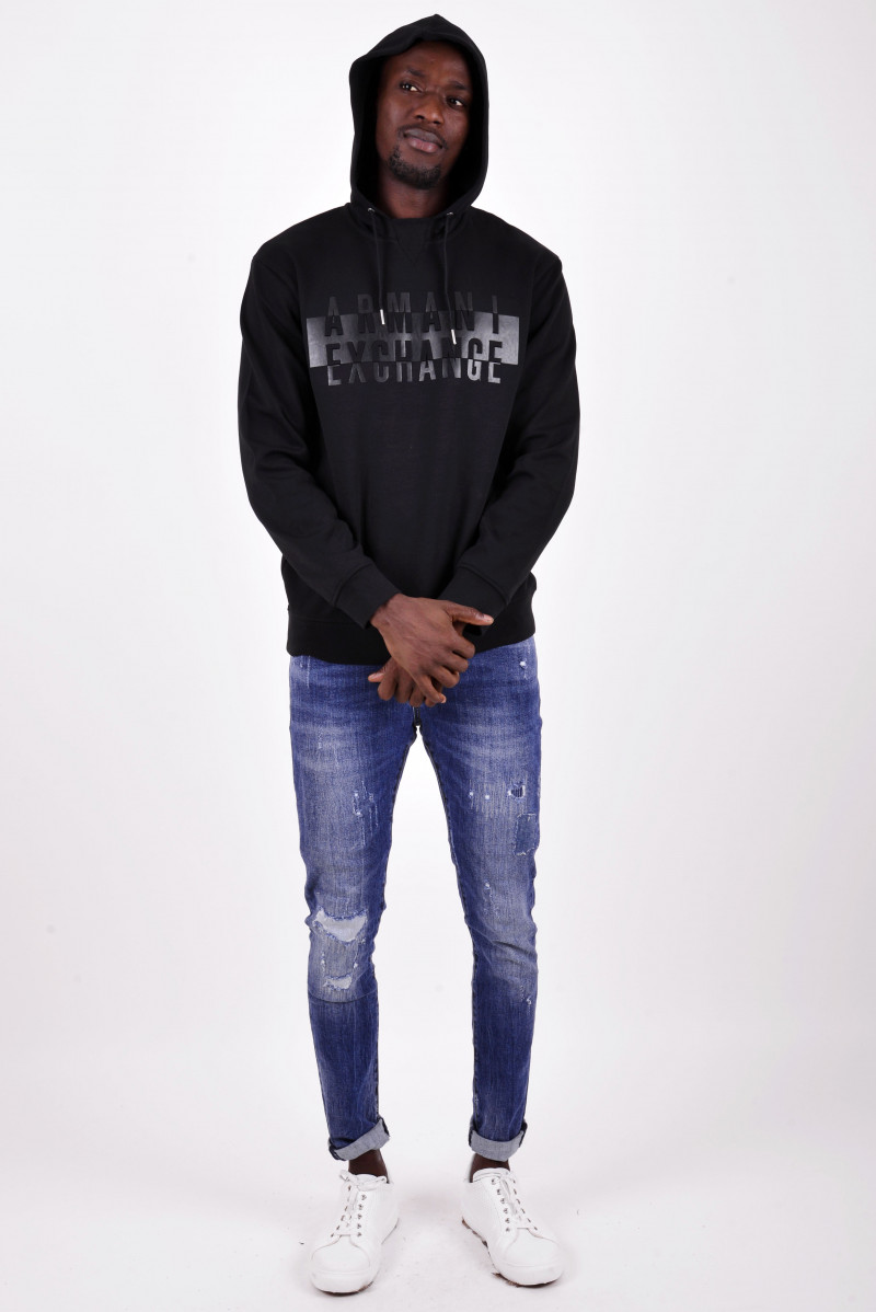 ARMANI EXCHANGE FELPA CAPPUCCIO CASUAL