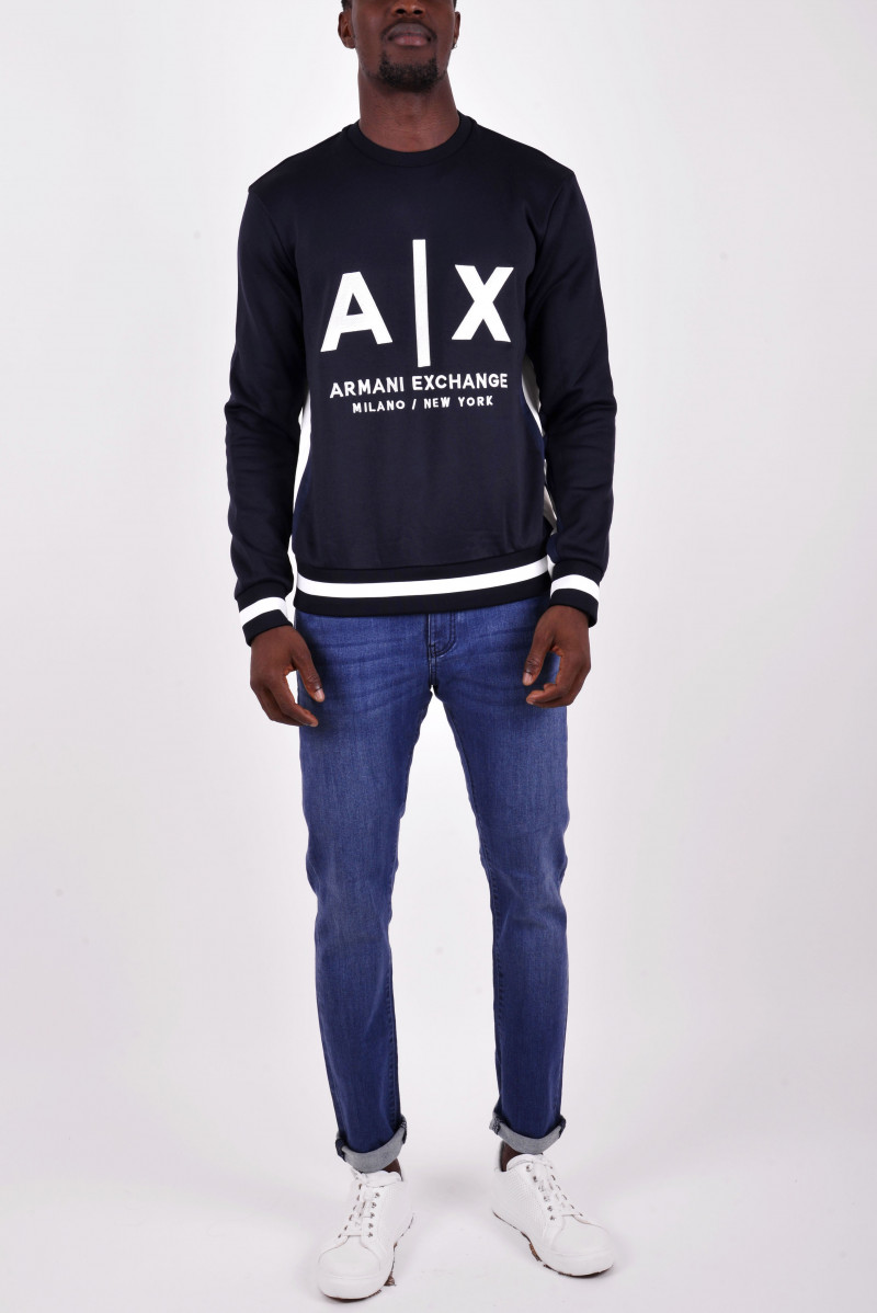 ARMANI EXCHANGE FELPA GIROCOLLO CASUAL