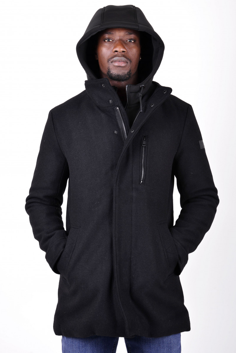 GUESS GIACCONE CON CAPPUCCIO JEANSERIA