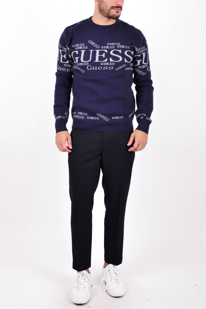 GUESS MAGLIA GIROCOLLO JEANSERIA