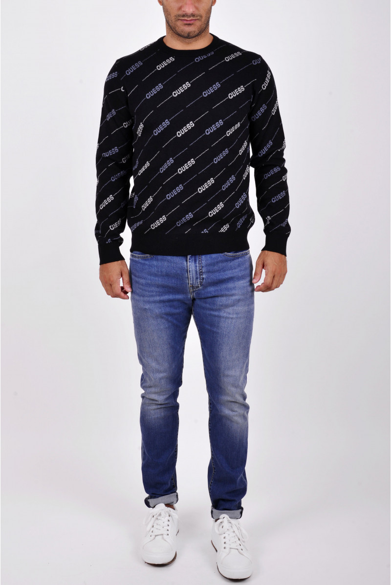 GUESS MAGLIA GIROCOLLO JEANSERIA