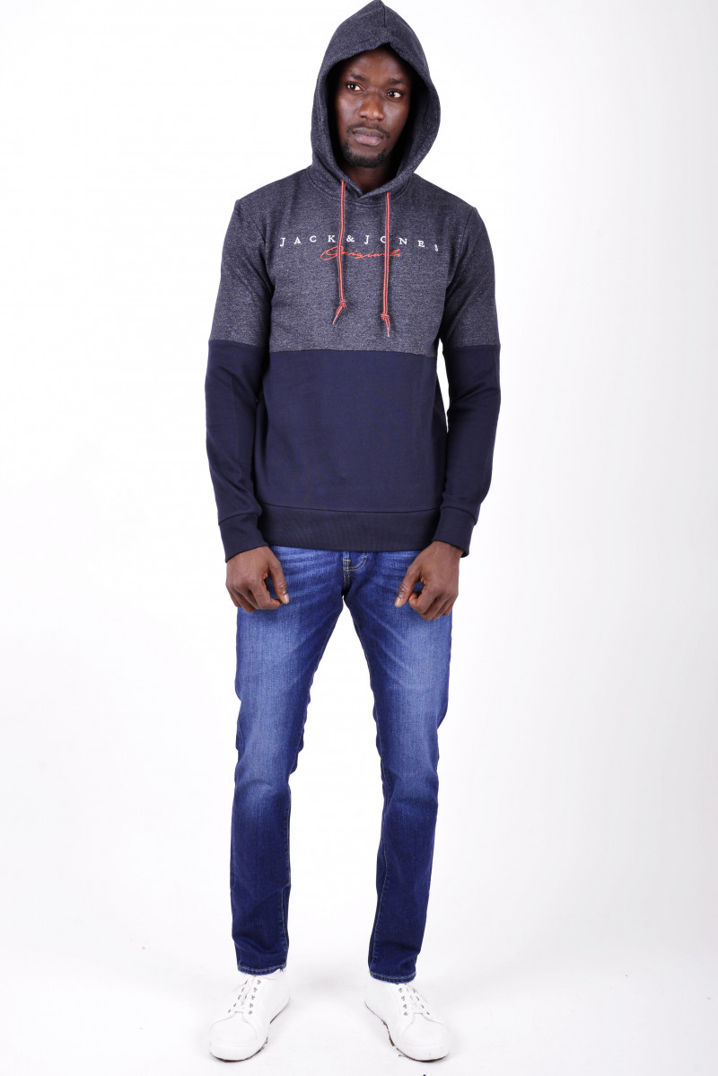 JACK & JONES FELPA CAPPUCCIO CASUAL