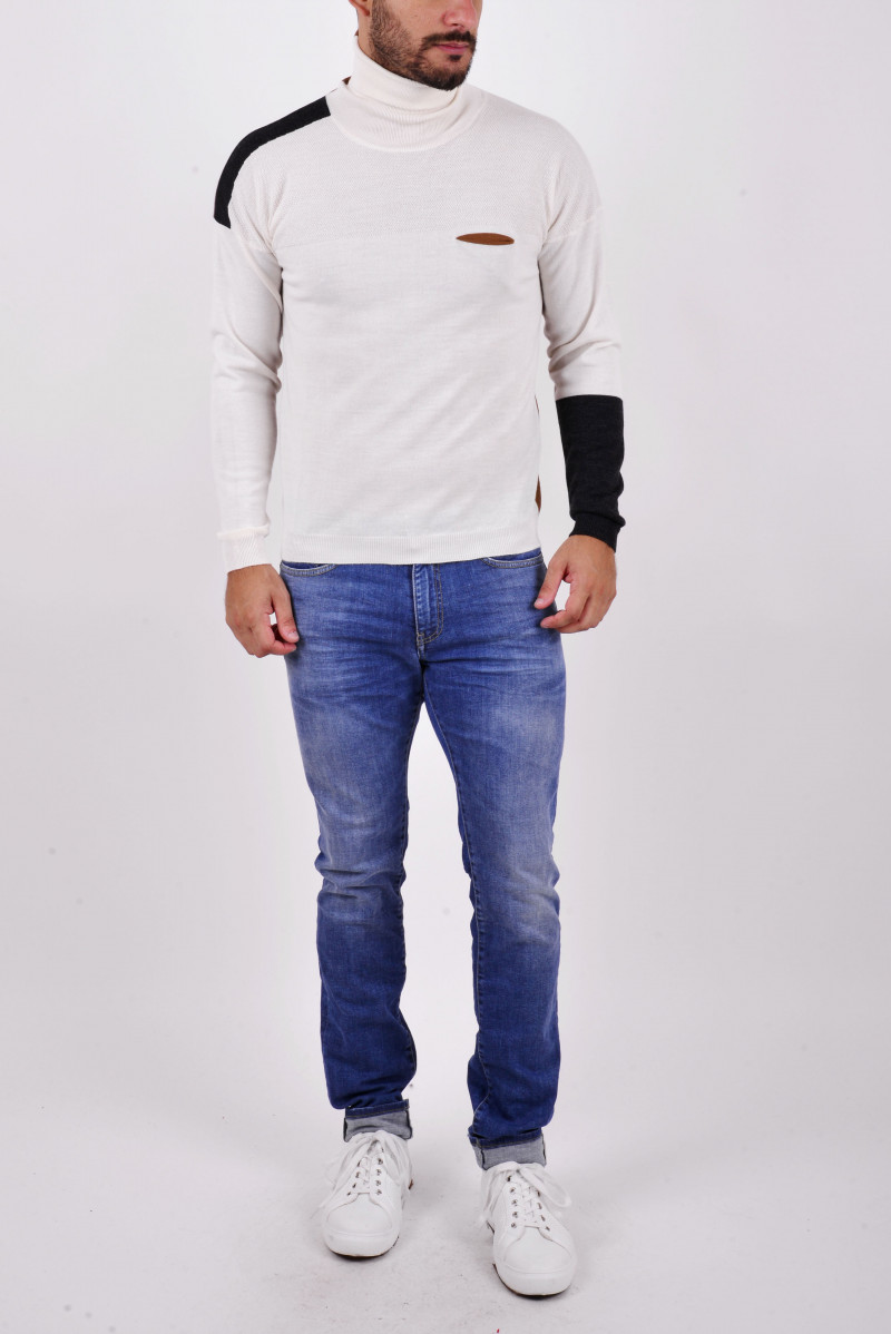 MANUEL RITZ MAGLIA COLLO ALTO CASUAL