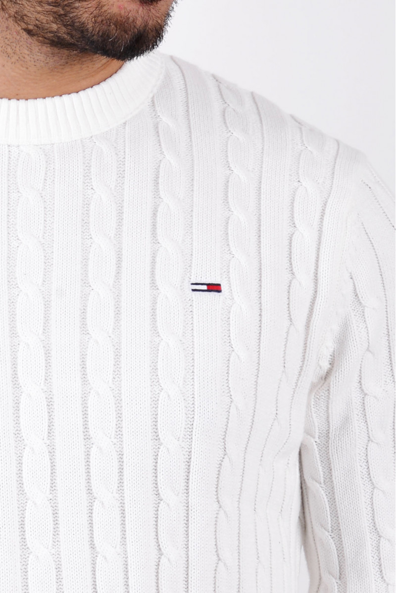 TOMMY HILFIGER MAGLIA GIROCOLLO JEANSERIA