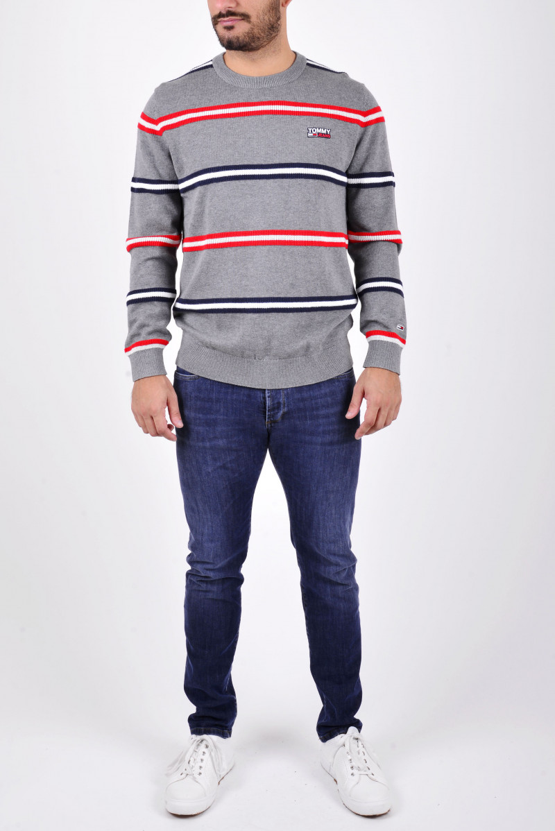 TOMMY HILFIGER MAGLIA GIROCOLLO JEANSERIA