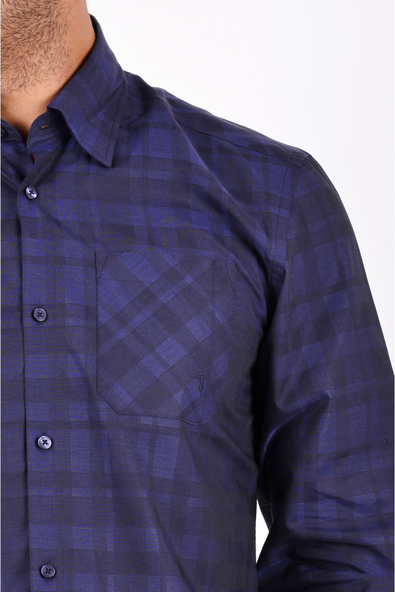 TRUSSARDI CAMICIA ML JEANSERIA