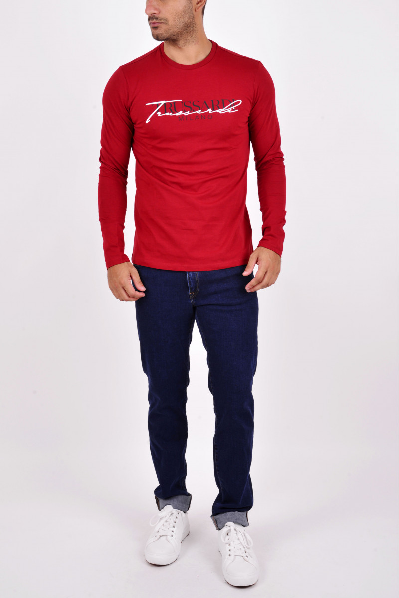 TRUSSARDI T-SHIRT ML JEANSERIA