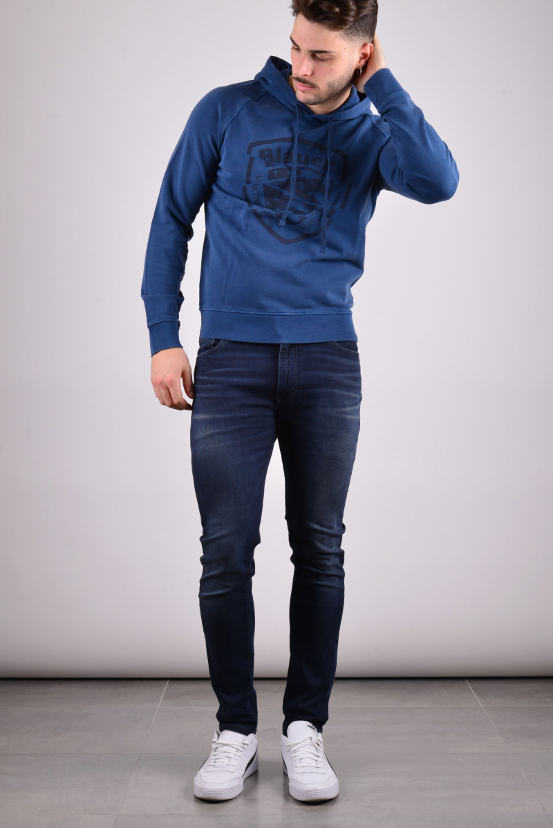 BLAUER FELPA CAPPUCCIO CASUAL
