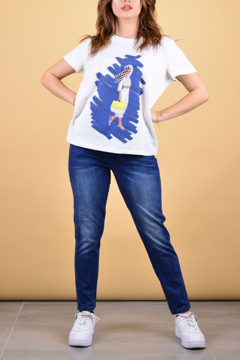 GIULIA VALLI WOMAN T-SHIRT MM CONFORMATO