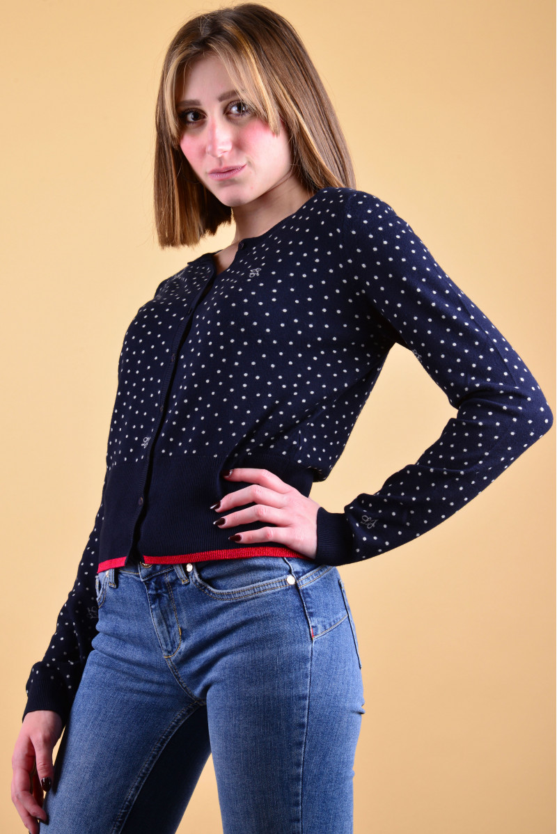 LIU JO CARDIGAN BOTTONI JEANSERIA