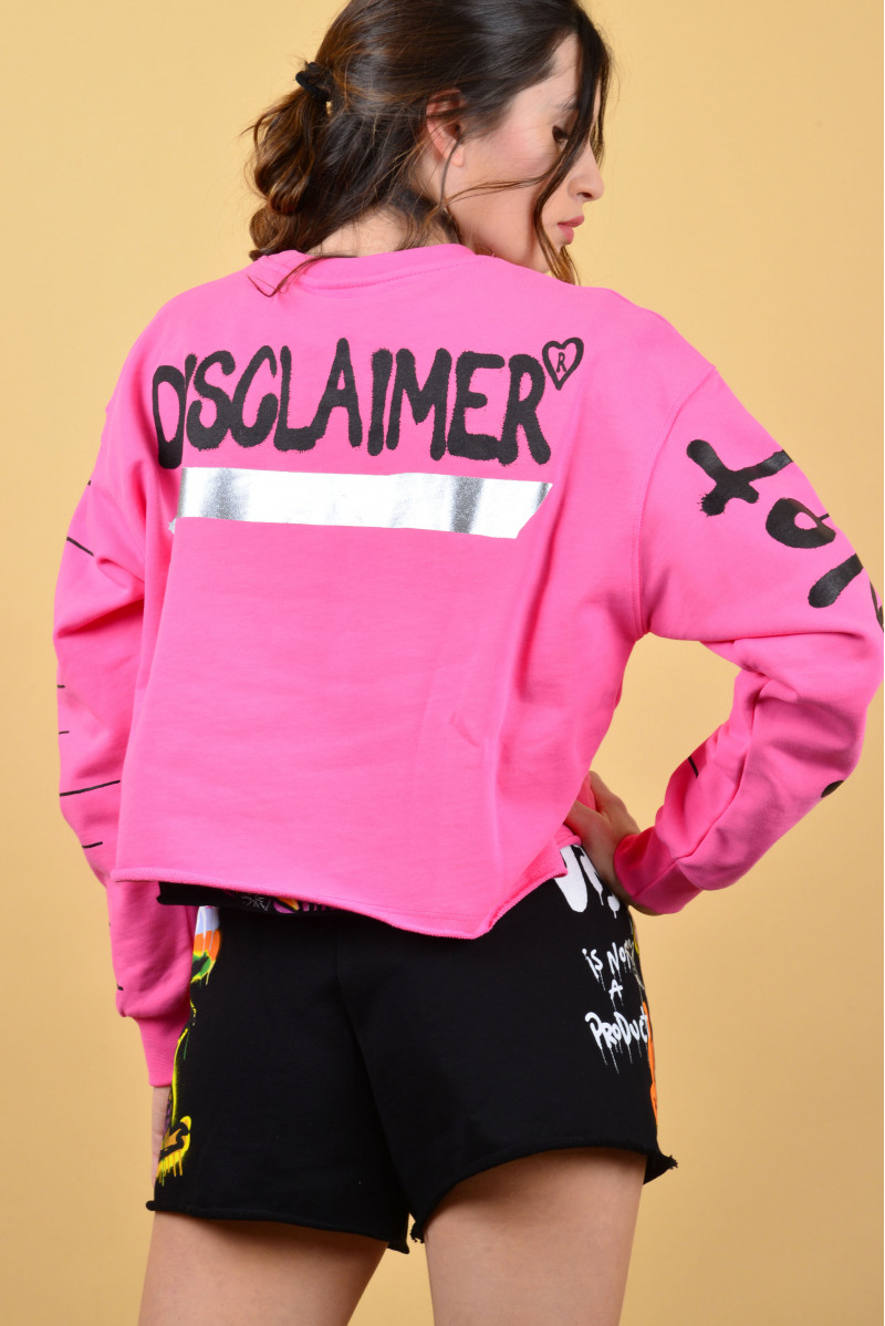 DISCLAIMER FELPA GIROCOLLO CASUAL
