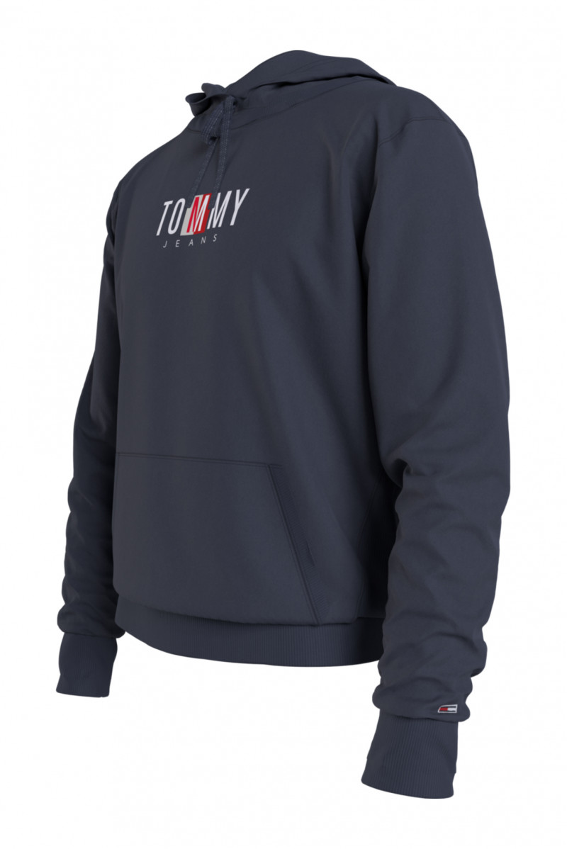 TOMMY HILFIGER FELPA CAPPUCCIO JEANSERIA