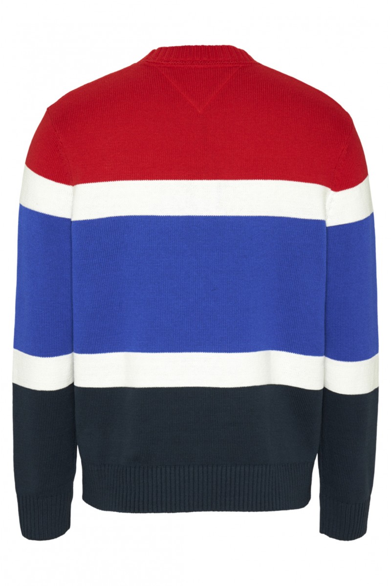 TOMMY HILFIGER MAGLIA GIROCOLLO JEANSERIA
