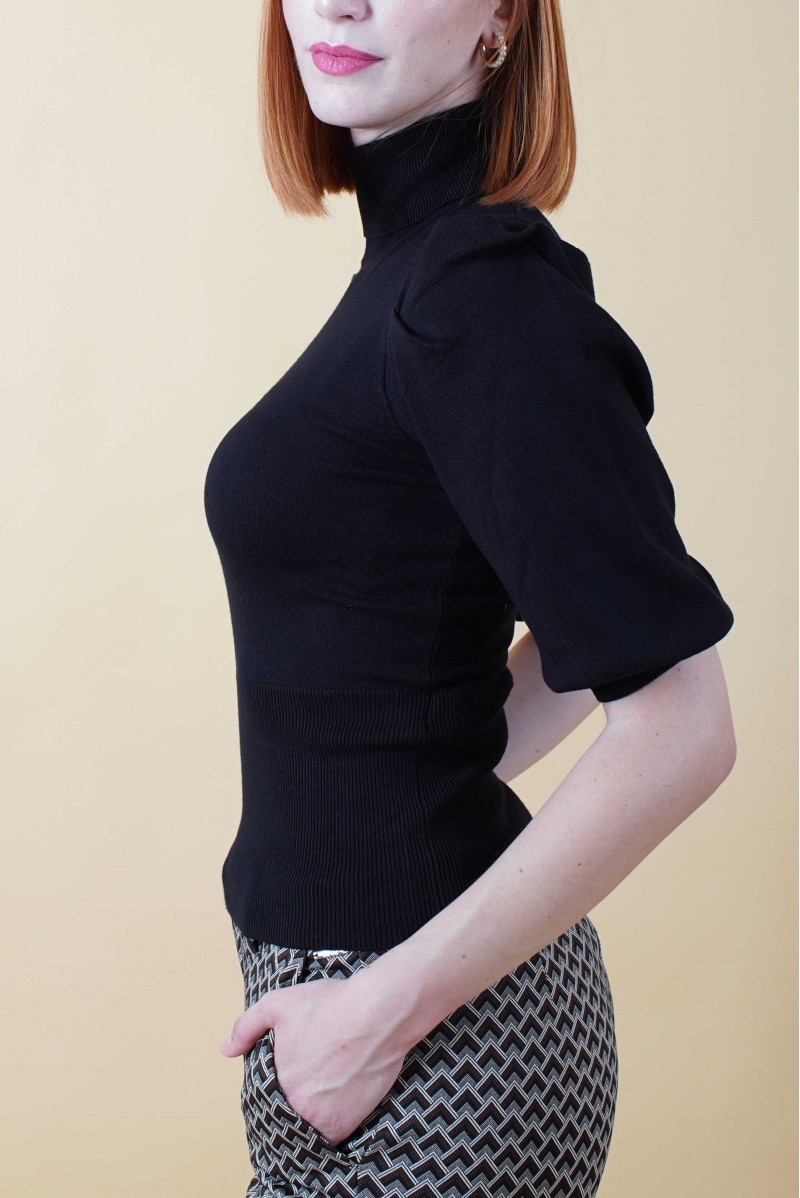 LIU JO MAGLIA COLLO ALTO JEANSERIA