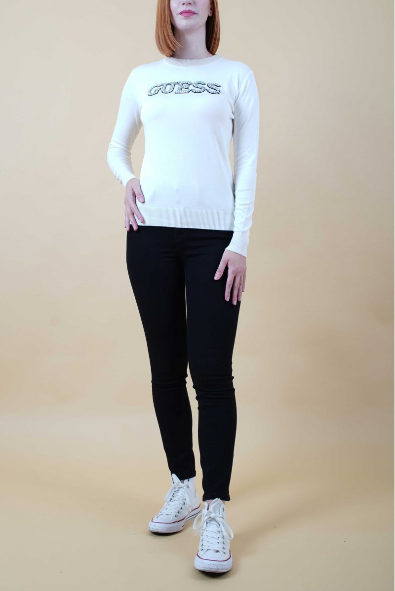 GUESS MAGLIA GIROCOLLO JEANSERIA