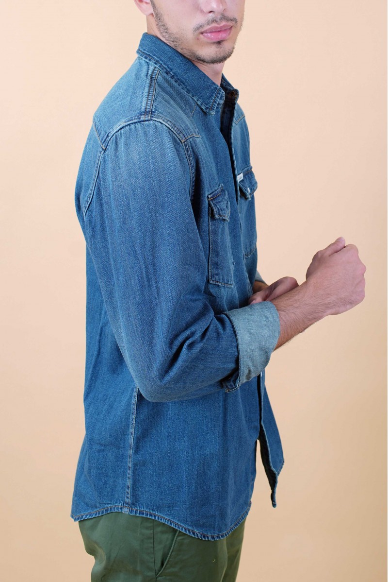 GUESS CAMICIA JEANS ML JEANSERIA