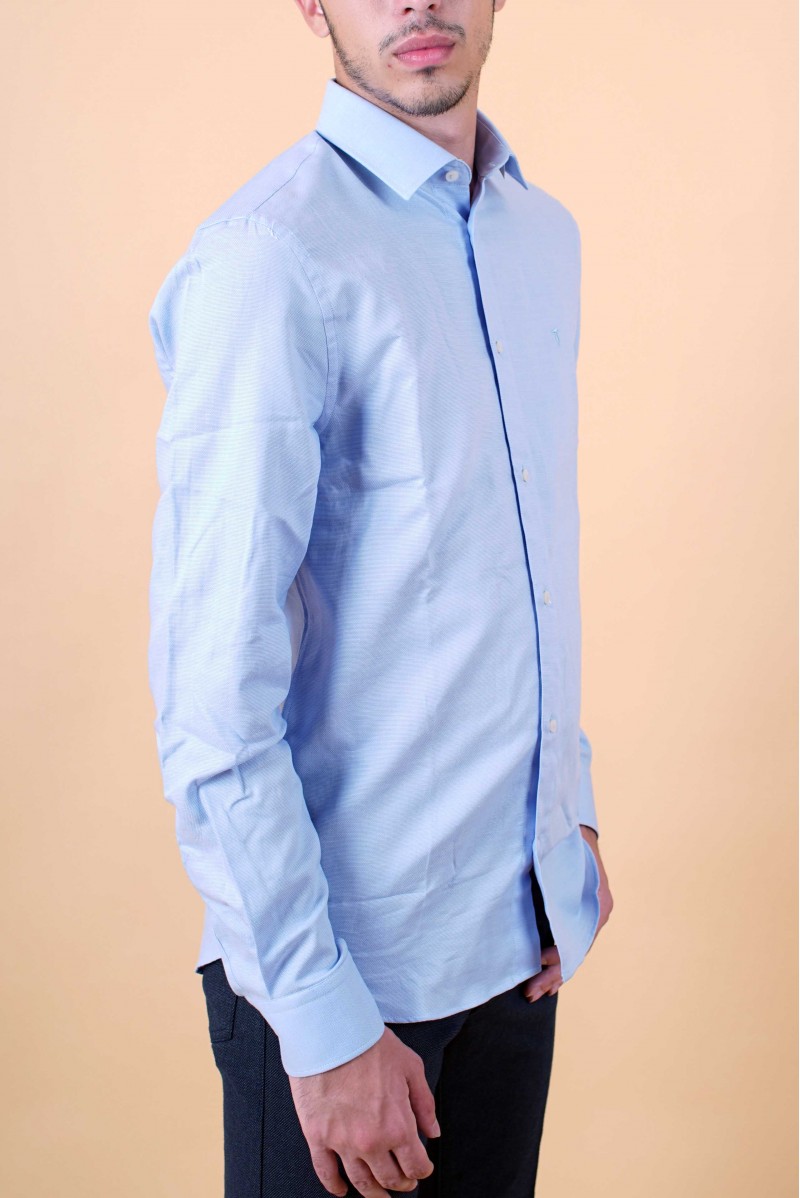 TRUSSARDI CAMICIA ML JEANSERIA