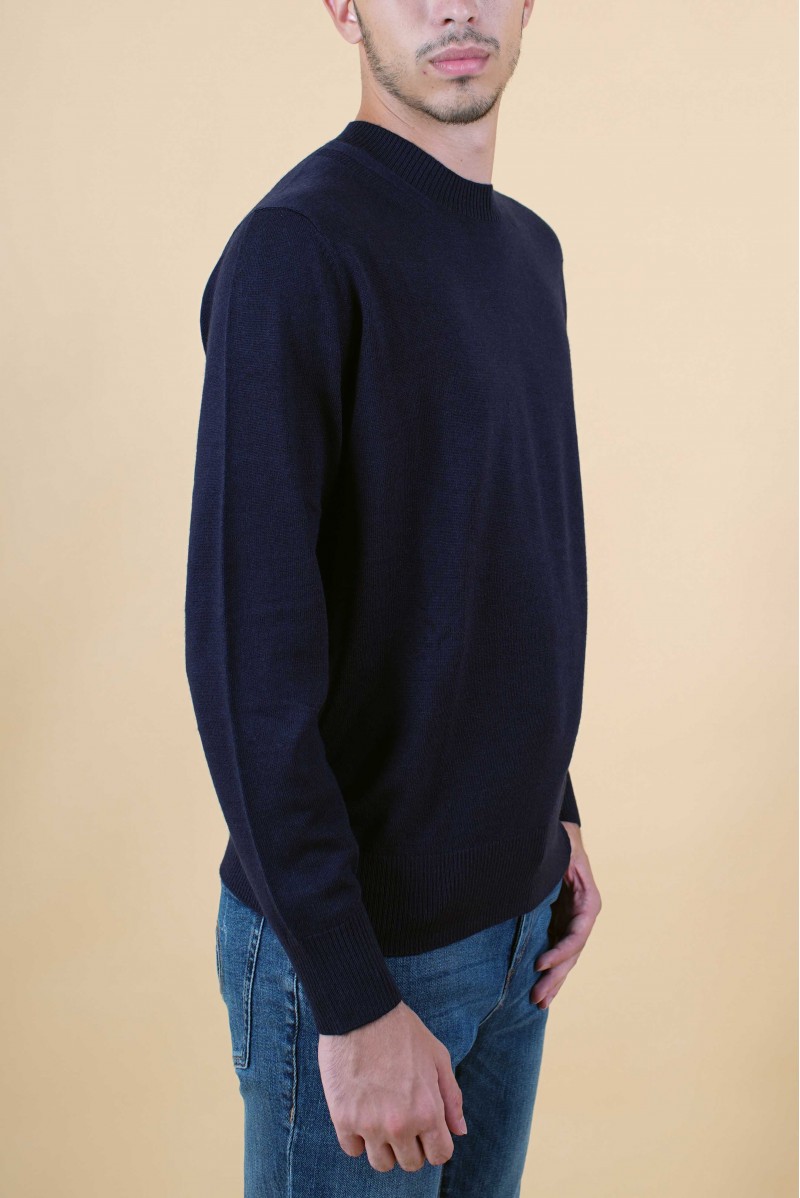 TRUSSARDI MAGLIA GIROCOLLO JEANSERIA