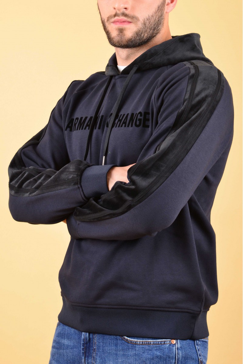ARMANI EXCHANGE FELPA CAPPUCCIO CASUAL