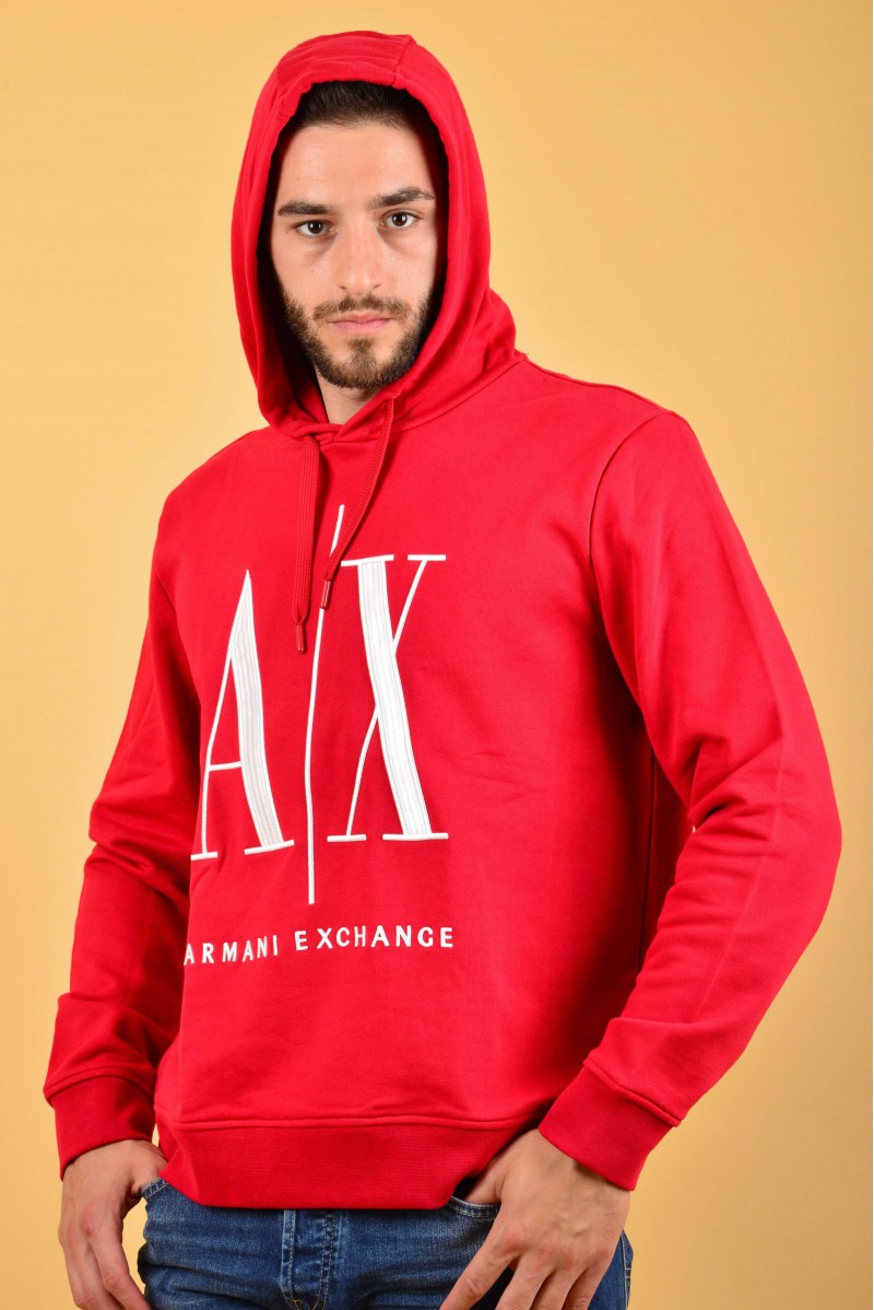 ARMANI EXCHANGE FELPA CAPPUCCIO CASUAL