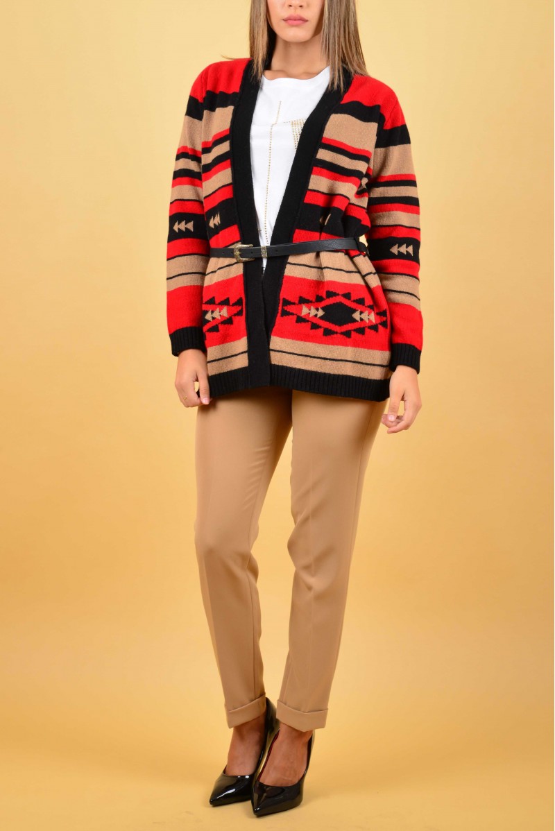 ROY ROGERS CARDIGAN LUNGO JEANSERIA