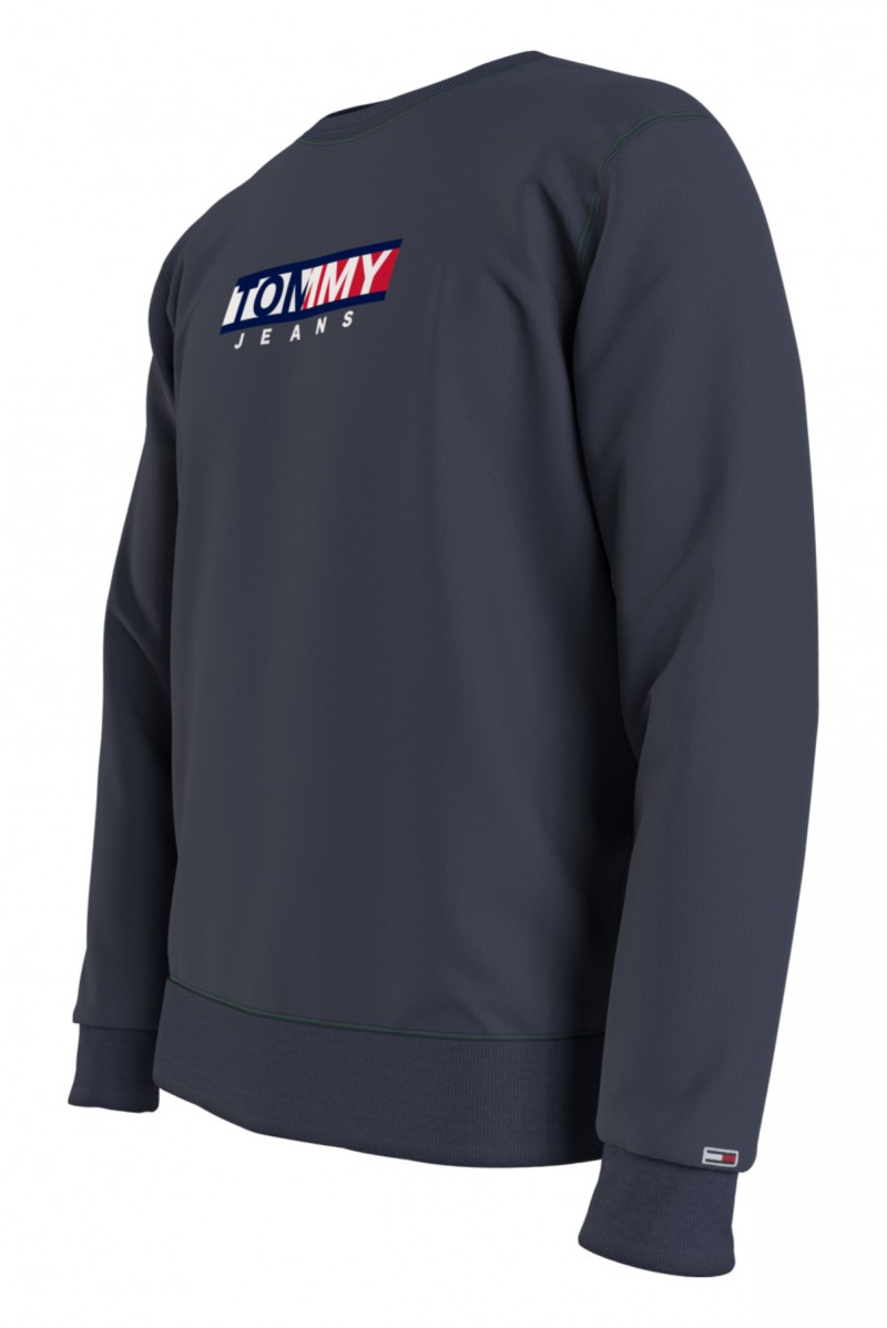TOMMY HILFIGER MAGLIA GIROCOLLO JEANSERIA