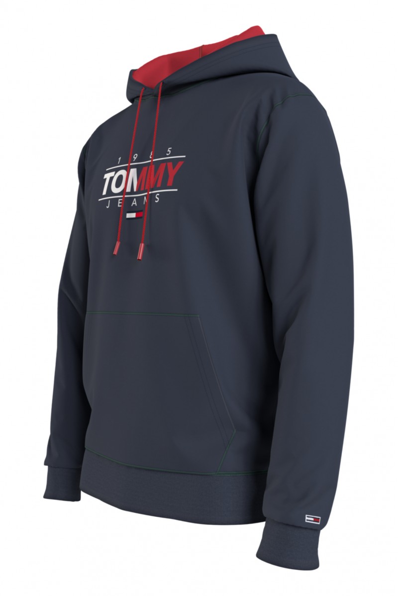 TOMMY HILFIGER FELPA CAPPUCCIO JEANSERIA