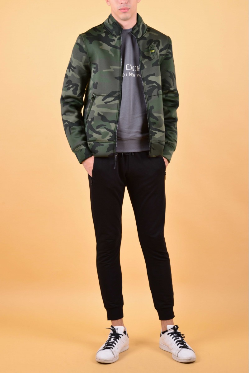 BLAUER FELPA TUTTA ZIP CASUAL