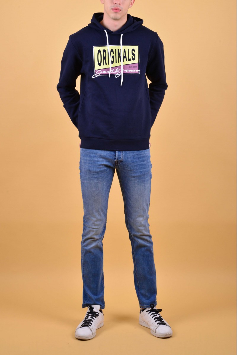 JACK & JONES FELPA CAPPUCCIO CASUAL