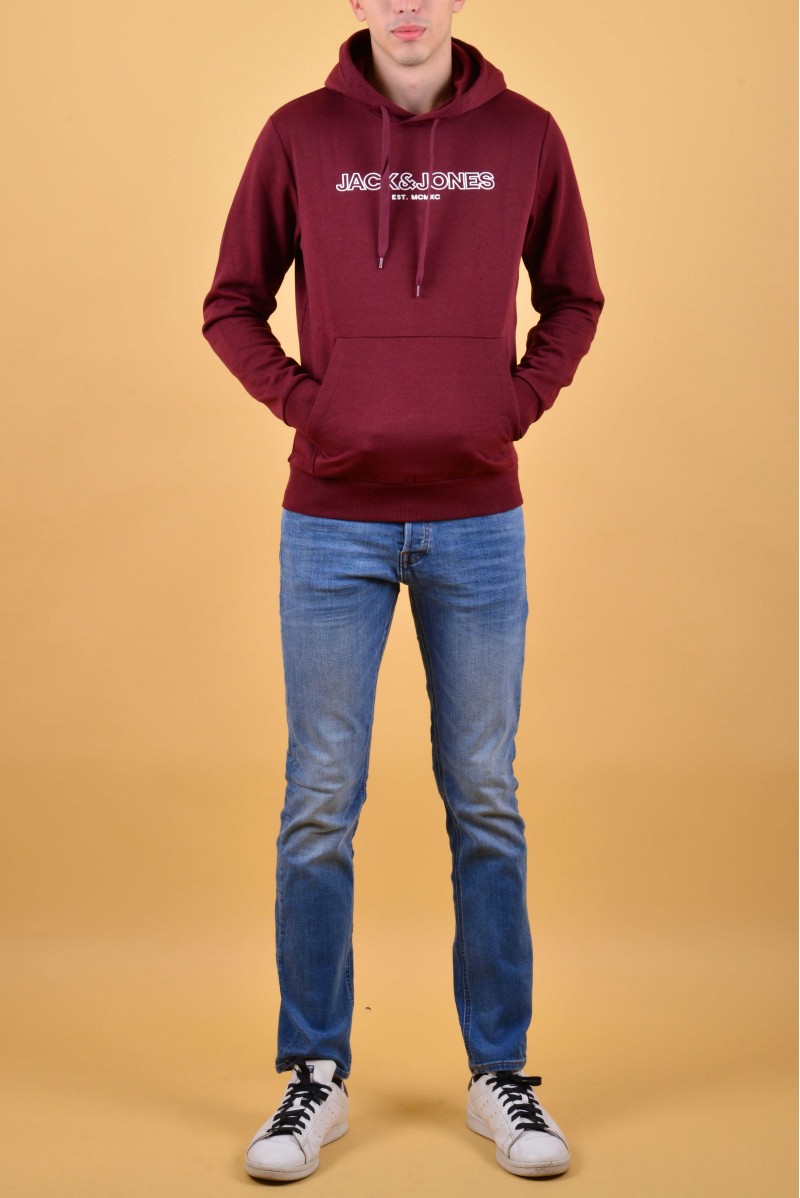 JACK & JONES FELPA CAPPUCCIO CASUAL