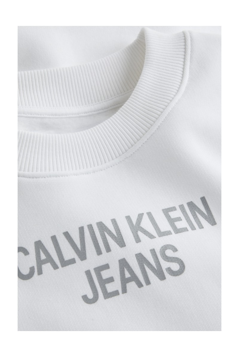 CALVIN KLEIN FELPA GIROCOLLO JEANSERIA