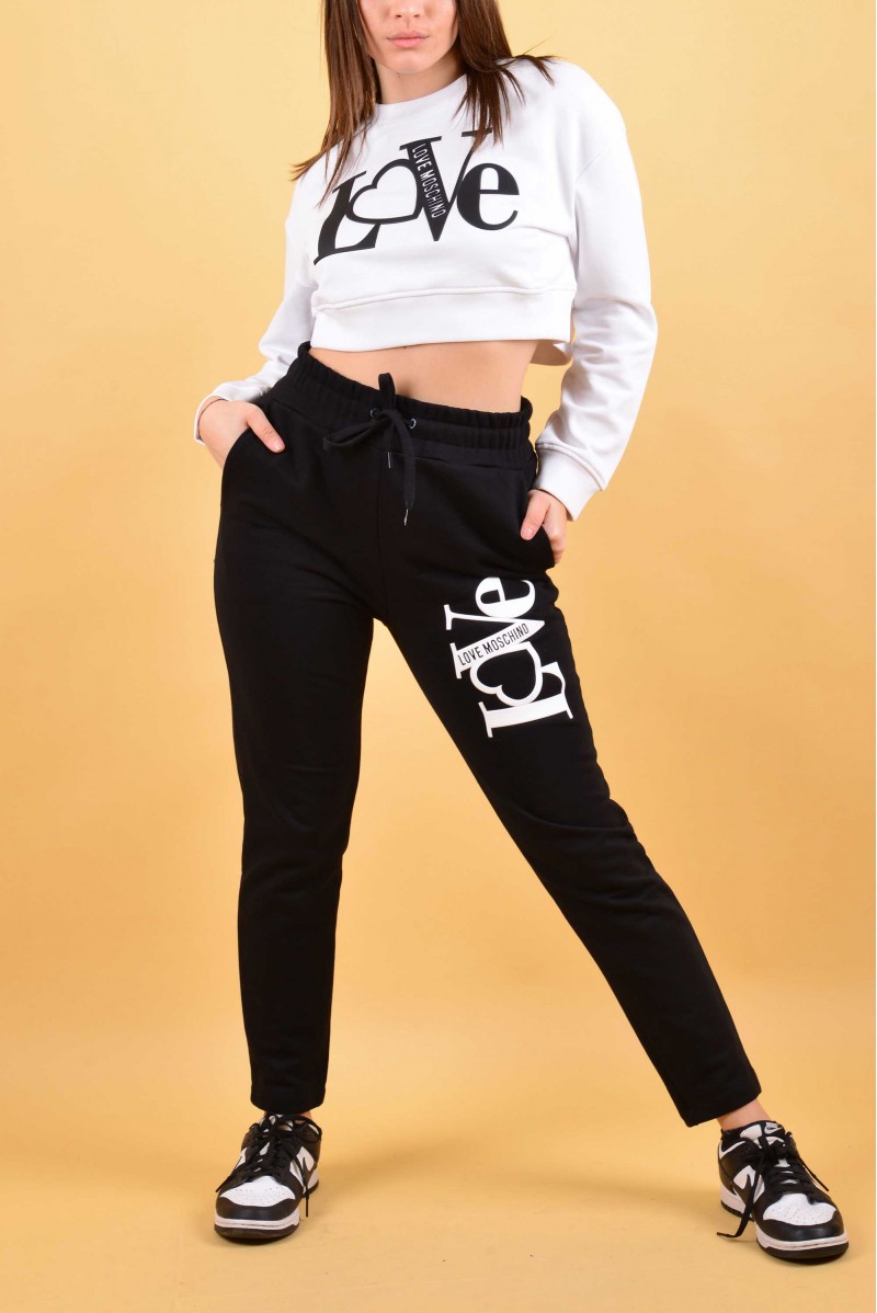 LOVE MOSCHINO FELPA GIROCOLLO CASUAL